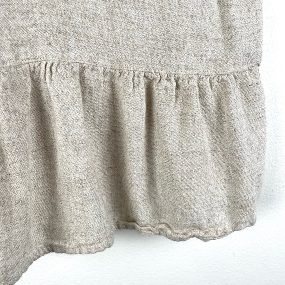 Abercrombie Beige Linen Blend Babydoll Tank Top Size S - Picture 2 of 5